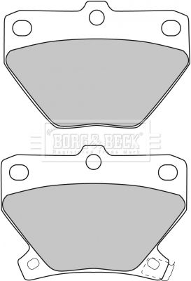BORG & BECK Комплект тормозных колодок, дисковый тормоз BBP1712